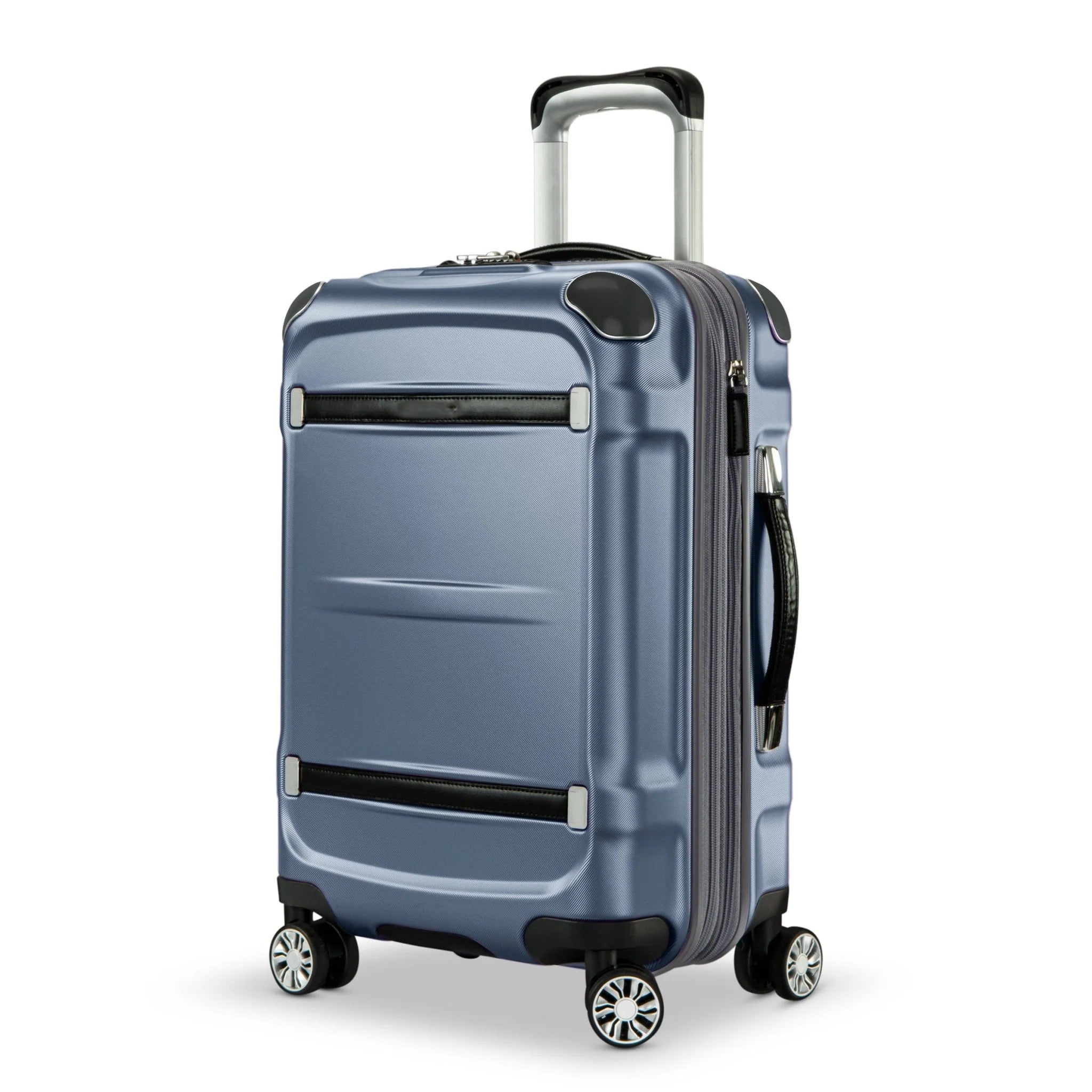 Expandable Polycarbonate Hard Shell USB Charging Carry-On Suitcase