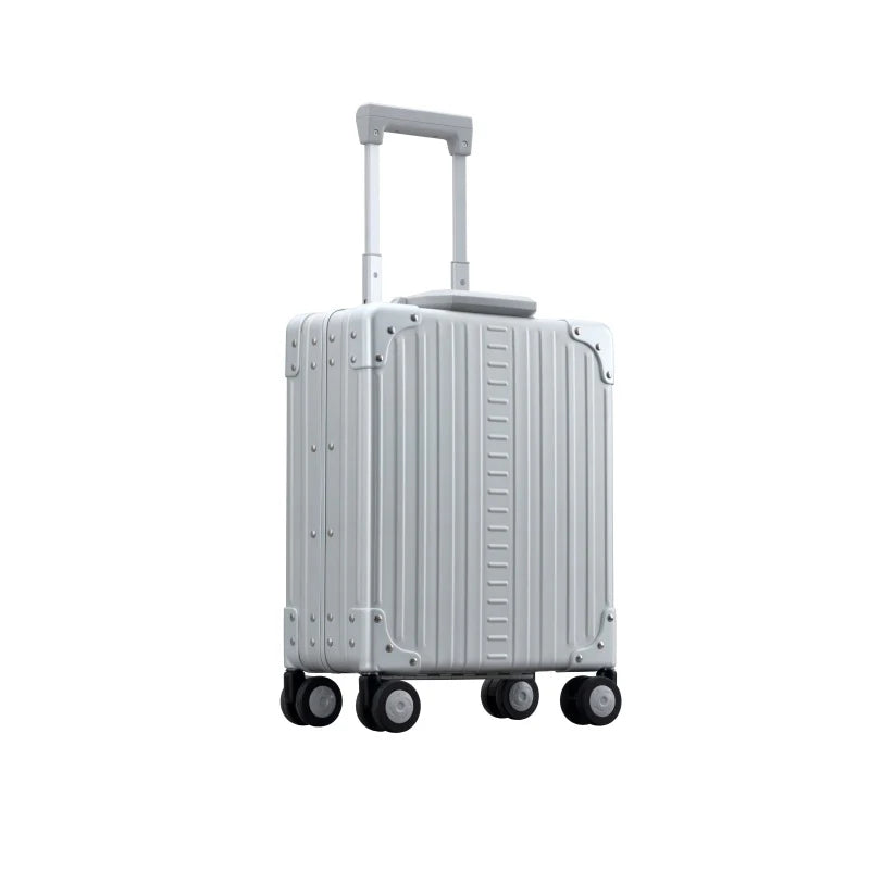 Aircraft Grade Aluminum Under-Seat Rolling Briefcase Suitcase