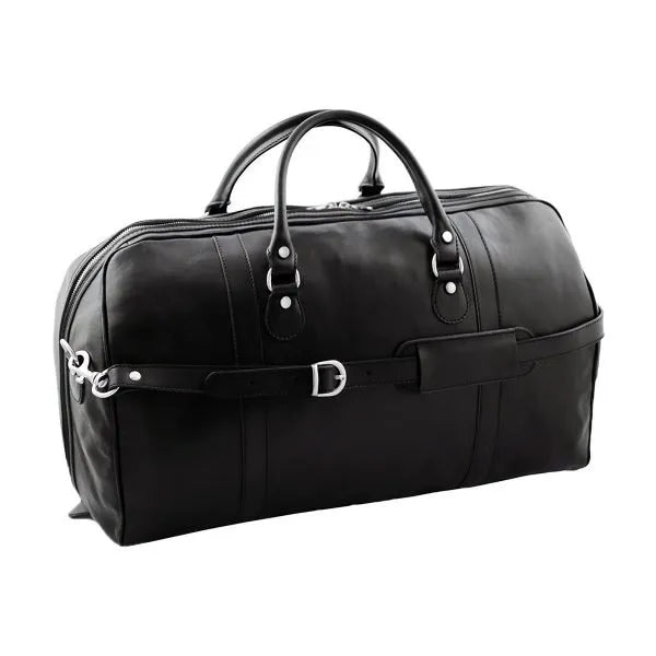 Large Vegetable-Tanned Full-Grain Leather Duffle Travel Bag