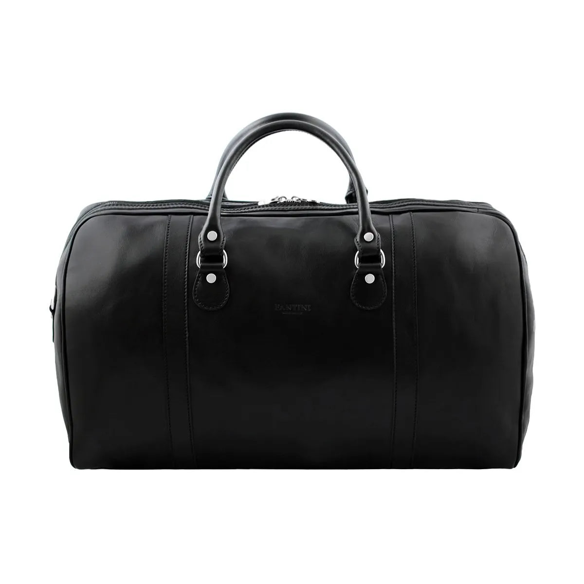 Large Vegetable-Tanned Full-Grain Leather Duffle Travel Bag