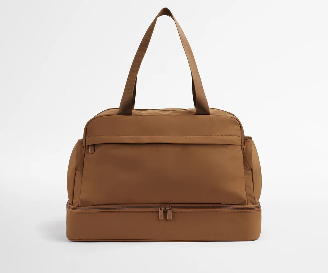 Lightweight Water Repellent Fabric Dual-Layer Weekender Travel Bag