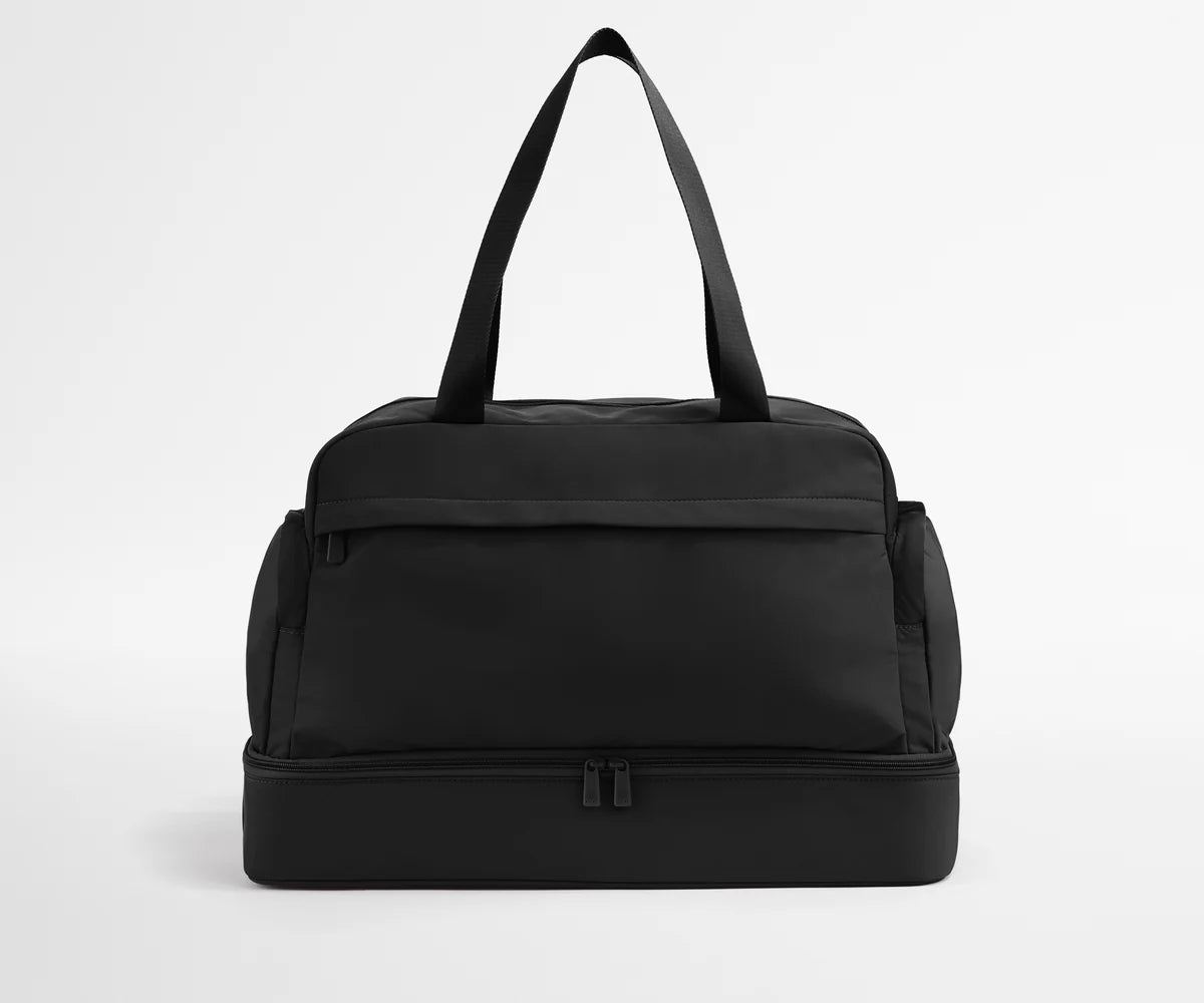 Lightweight Water Repellent Fabric Dual-Layer Weekender Travel Bag