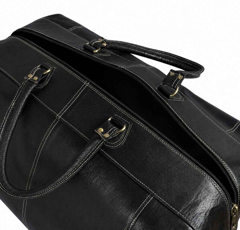 Full-Grain Leather Large Duffle Travel Bag