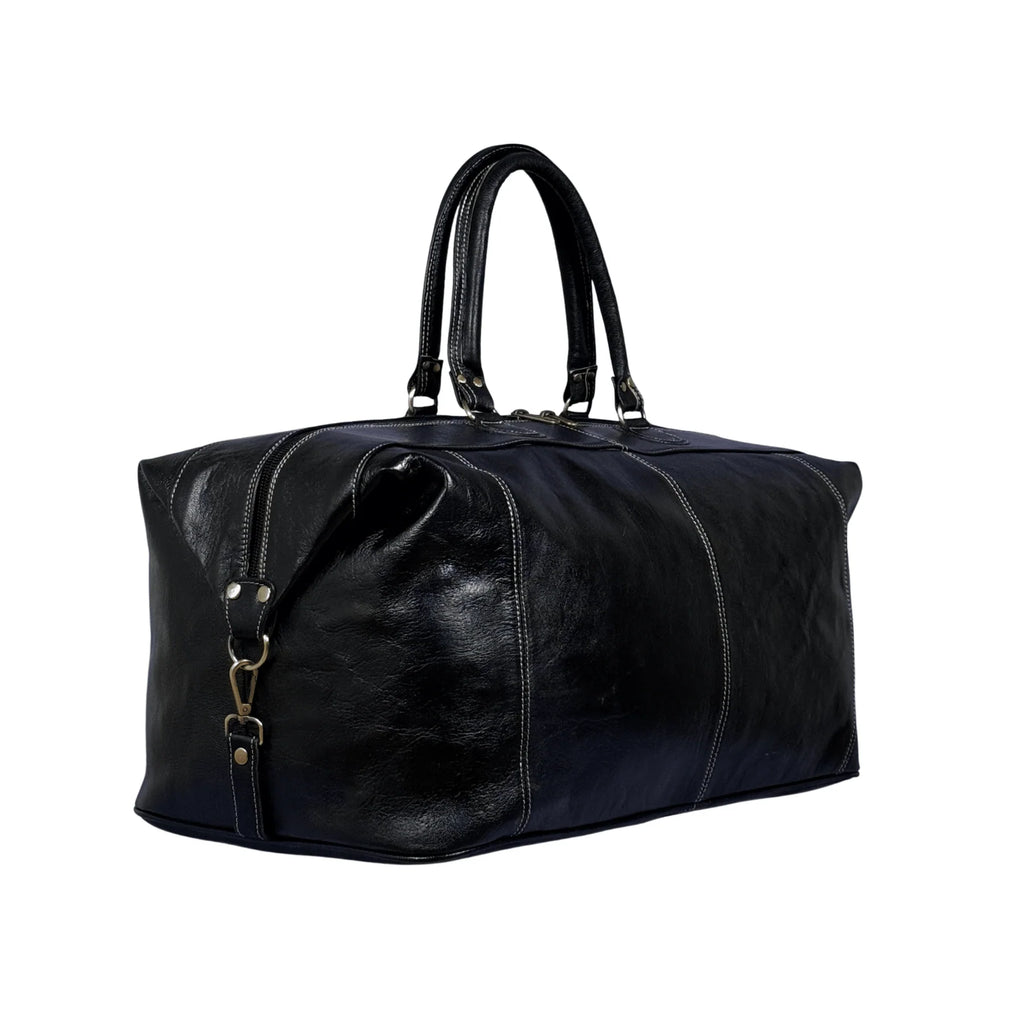 Full-Grain Leather Large Duffle Travel Bag
