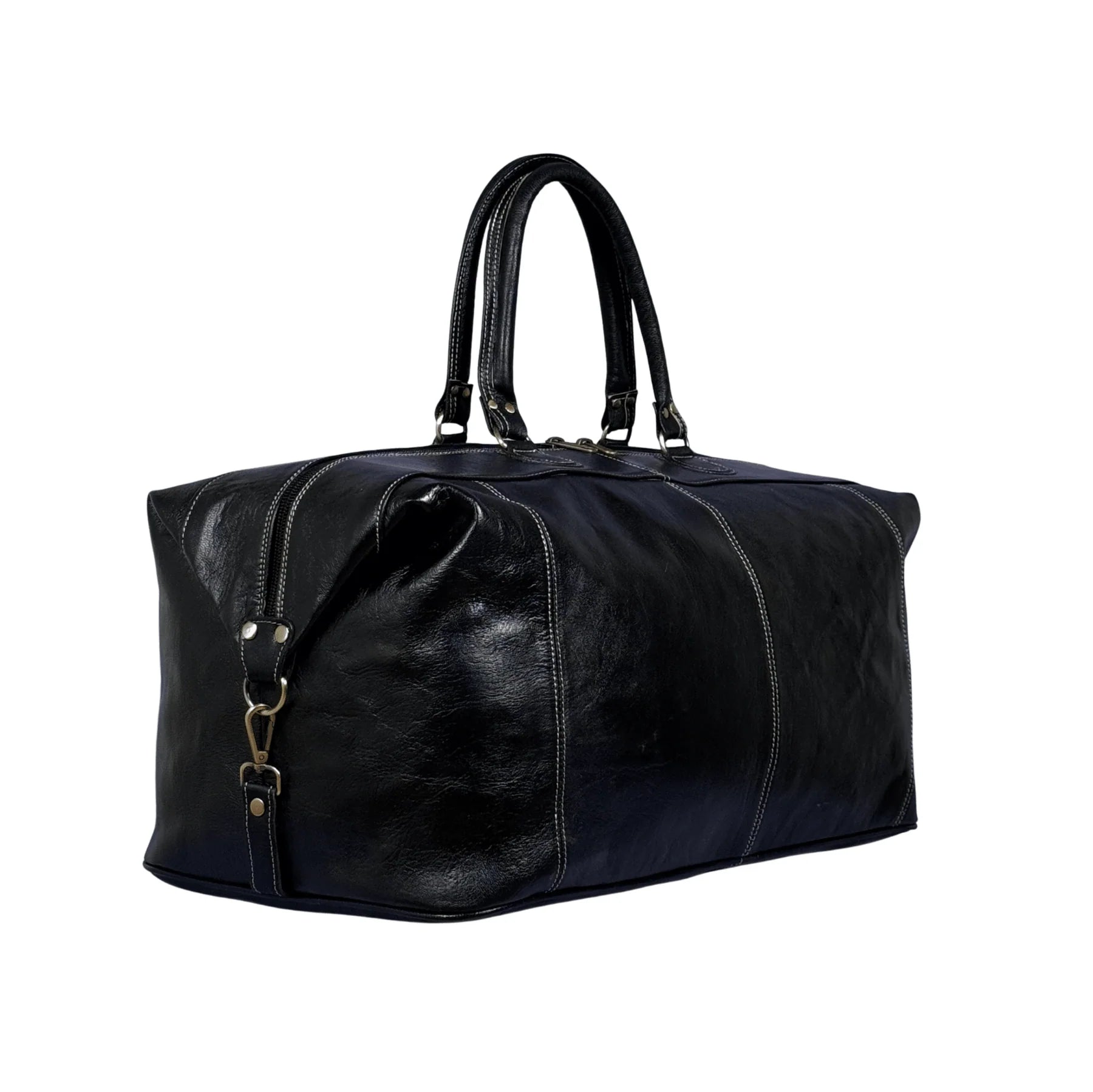Full-Grain Leather Large Duffle Travel Bag