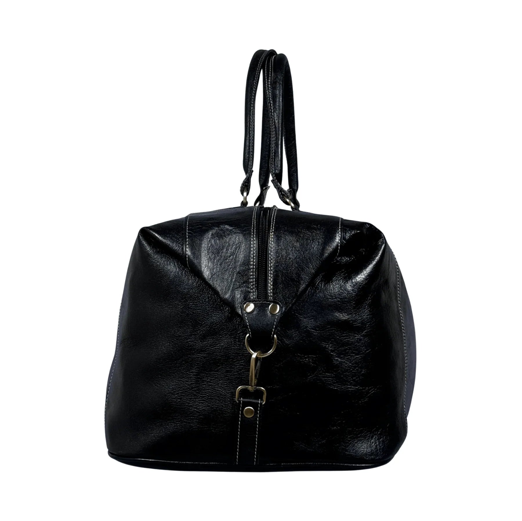 Full-Grain Leather Large Duffle Travel Bag