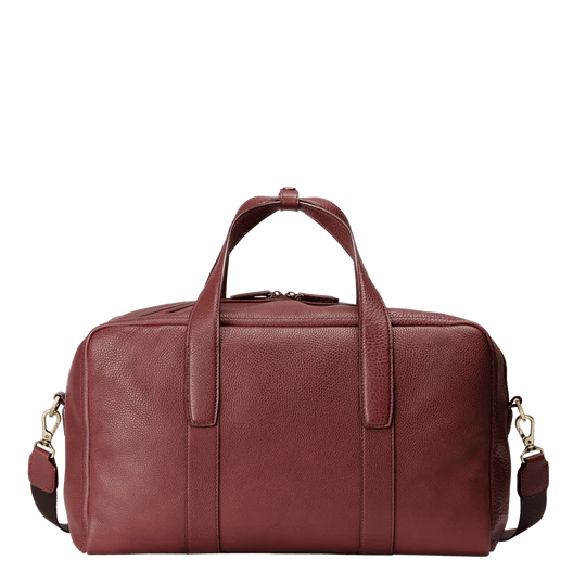 Soft Vegetable-Tanned Nume Leather Weekender Travel Bag