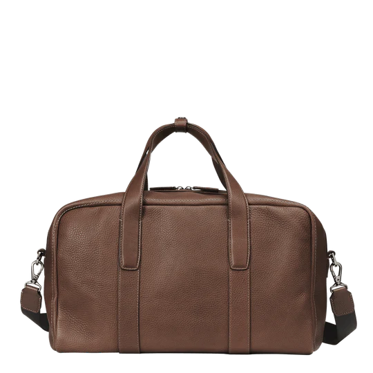 Soft Vegetable-Tanned Nume Leather Weekender Travel Bag